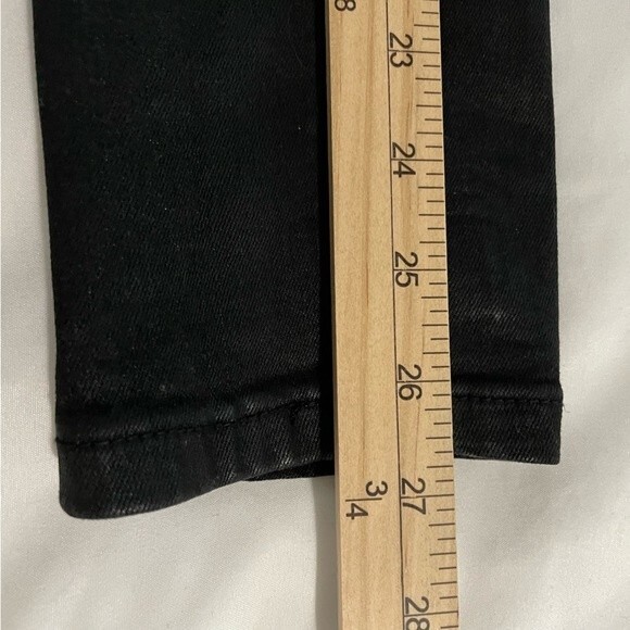 Vervet Haylie High Rise Skinny Black Jeans Size 24 Button Fly - Picture 3 of 7